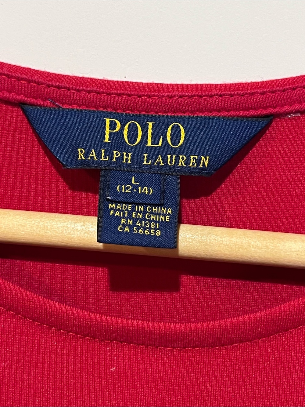 Polo Ralph Lauren Girls L 12-14 Red Pleated Fit & Flare Dress - Picture 6 of 8